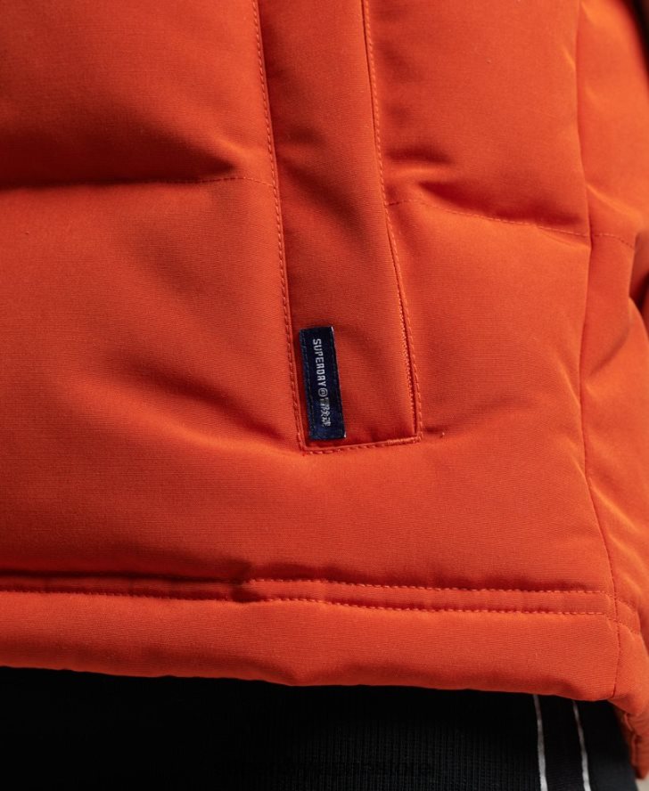ヴィンテージ フード付き エベレスト ジレ 女性 Superdry 衣類 オレンジ 2J62PZ3621