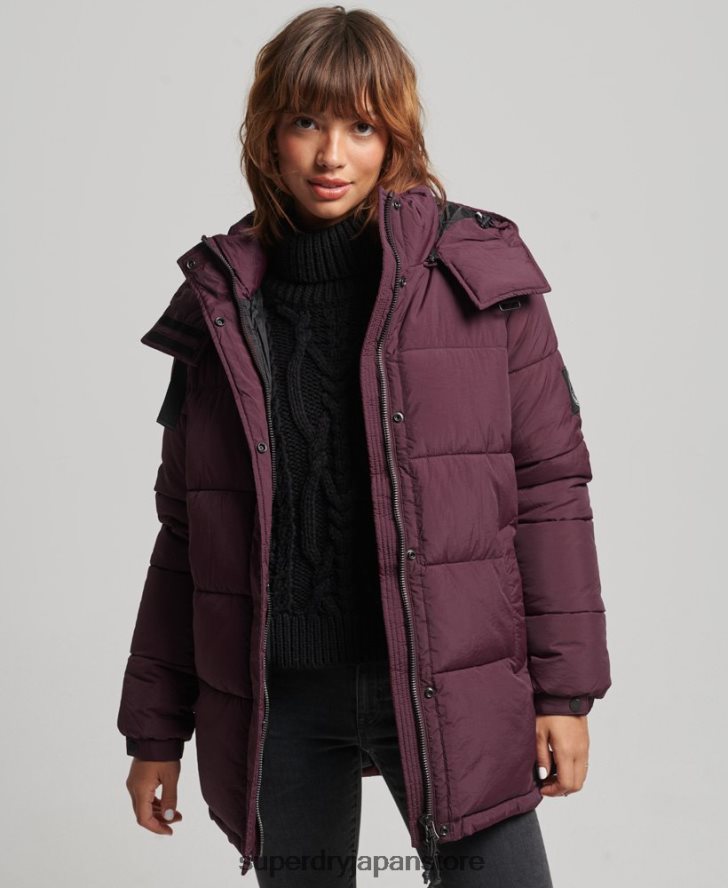 エクスペディション コクーン パデッドコート 女性 Superdry 衣類 赤 2J62PZ3624