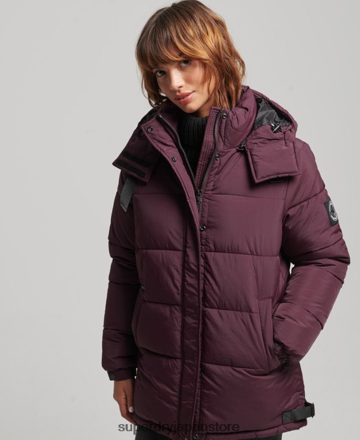 エクスペディション コクーン パデッドコート 女性 Superdry 衣類 赤 2J62PZ3624