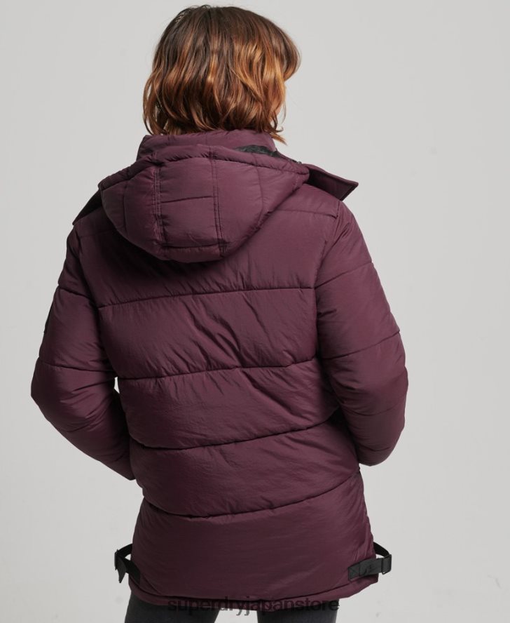 エクスペディション コクーン パデッドコート 女性 Superdry 衣類 赤 2J62PZ3624