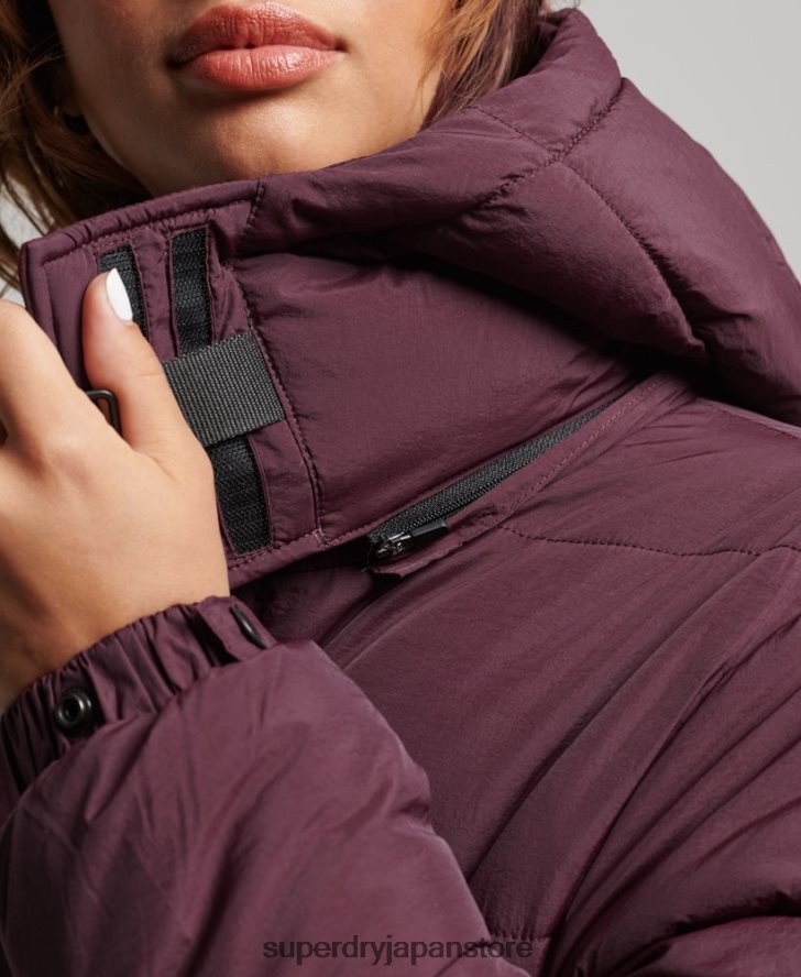 エクスペディション コクーン パデッドコート 女性 Superdry 衣類 赤 2J62PZ3624