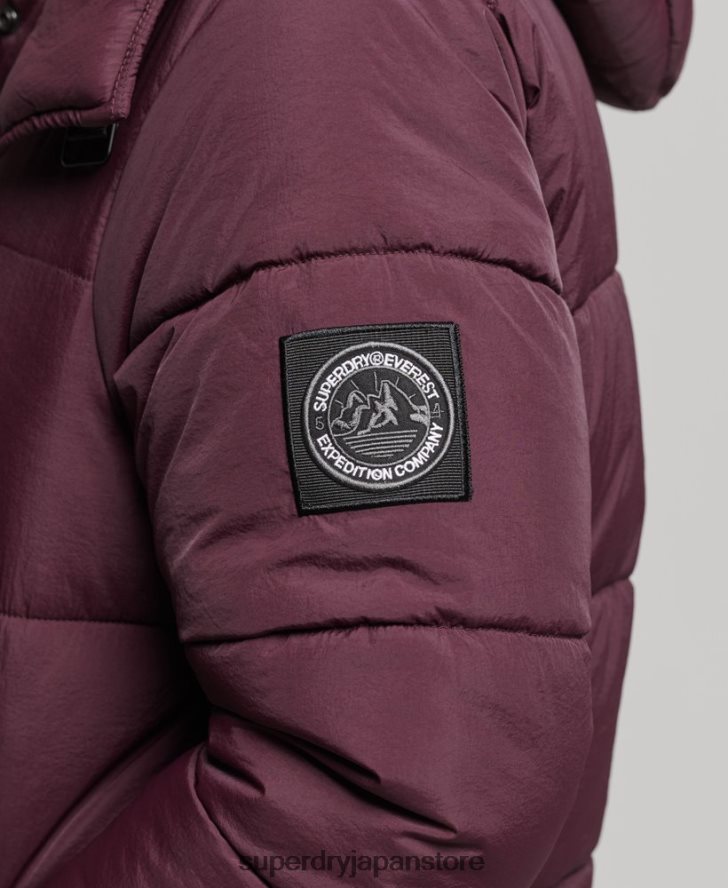 エクスペディション コクーン パデッドコート 女性 Superdry 衣類 赤 2J62PZ3624