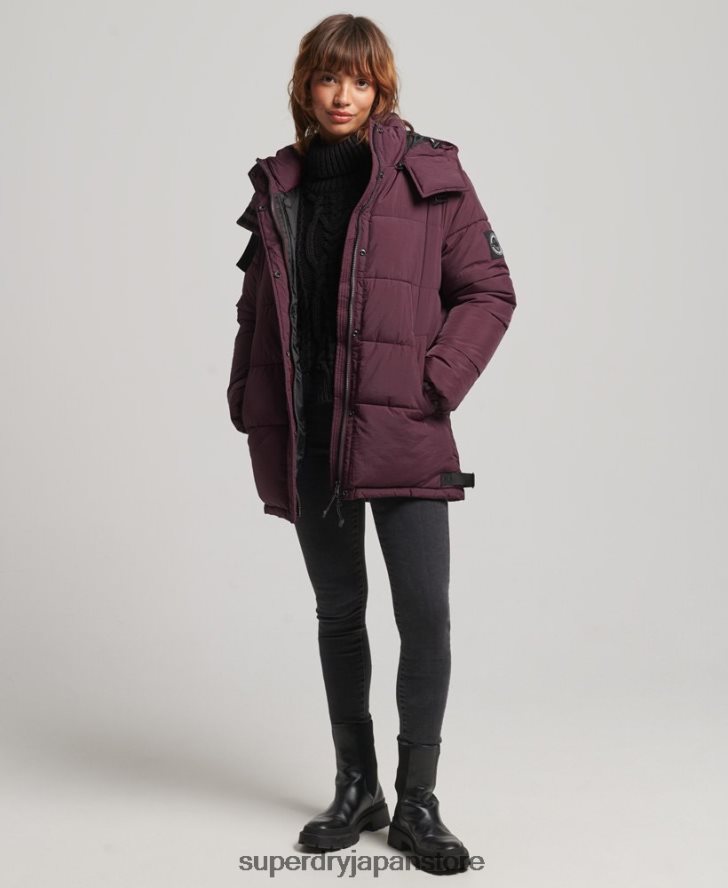 エクスペディション コクーン パデッドコート 女性 Superdry 衣類 赤 2J62PZ3624