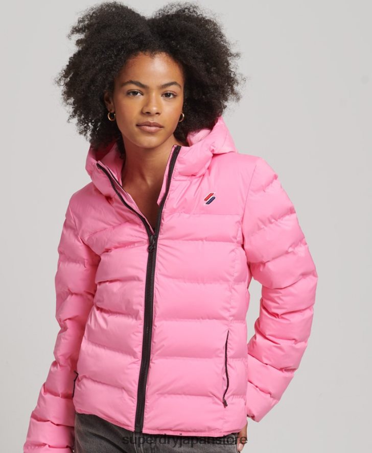 ヒートシールパッド入りジャケット 女性 Superdry 衣類 ピンク 2J62PZ3631