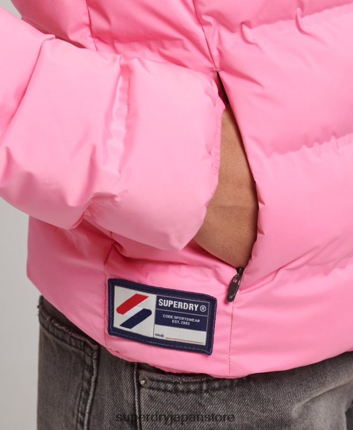 ヒートシールパッド入りジャケット 女性 Superdry 衣類 ピンク 2J62PZ3631