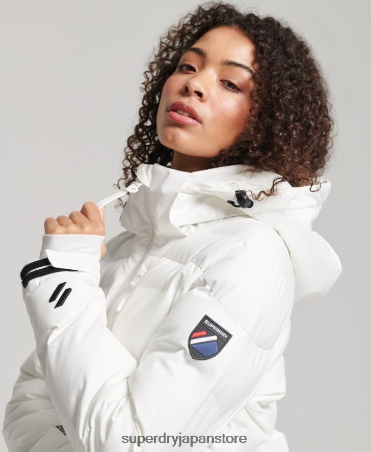 モーションプロパファージャケット 女性 Superdry 衣類 白 2J62PZ3638