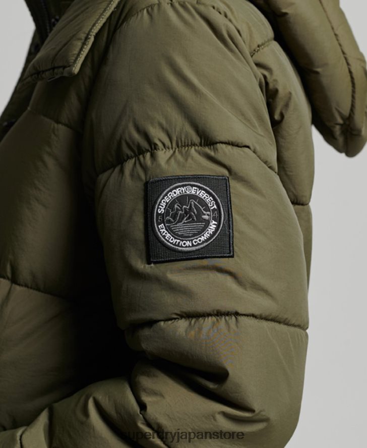 エクスペディション コクーン パデッドコート 女性 Superdry 衣類 カーキ 2J62PZ3644