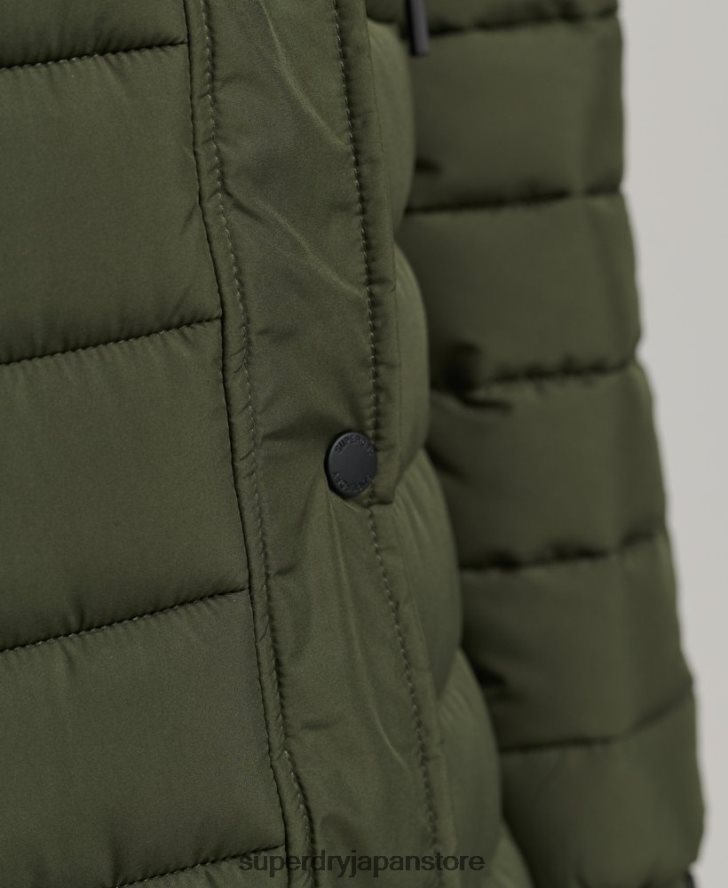 超延縄フジコート 女性 Superdry 衣類 カーキ 2J62PZ3649