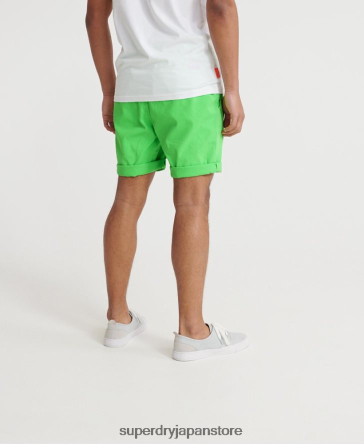 日焼けしたチノショーツ 男性 Superdry 衣類 緑 2J62PZ364
