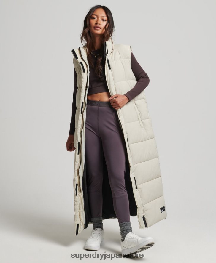 リップストップ延縄パファージレ 女性 Superdry 衣類 ベージュ 2J62PZ3651