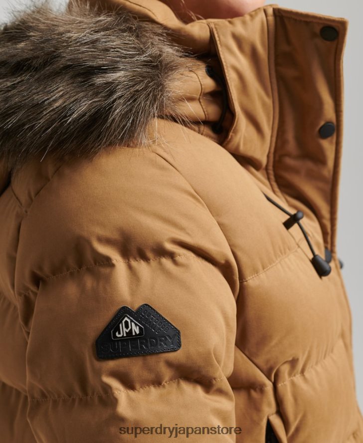 マイクロファイバーエクスペディションパーカージャケット 女性 Superdry 衣類 茶色 2J62PZ3654
