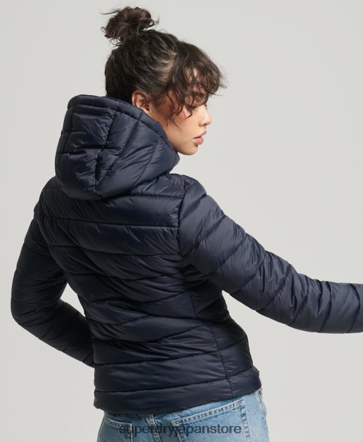 クラシックフジパファージャケット 女性 Superdry 衣類 海軍 2J62PZ3657