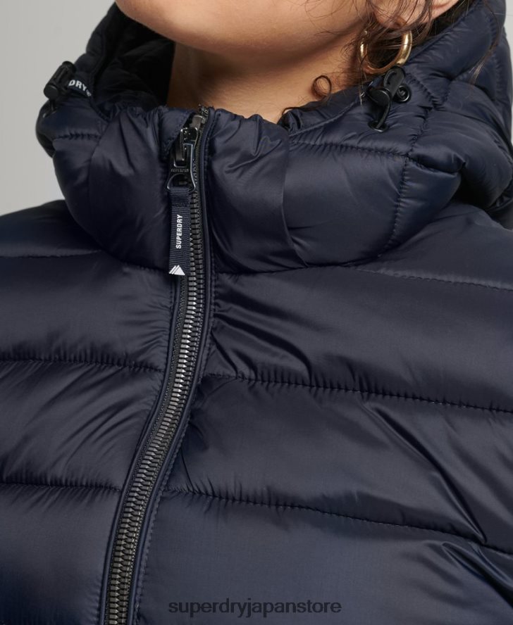 クラシックフジパファージャケット 女性 Superdry 衣類 海軍 2J62PZ3657