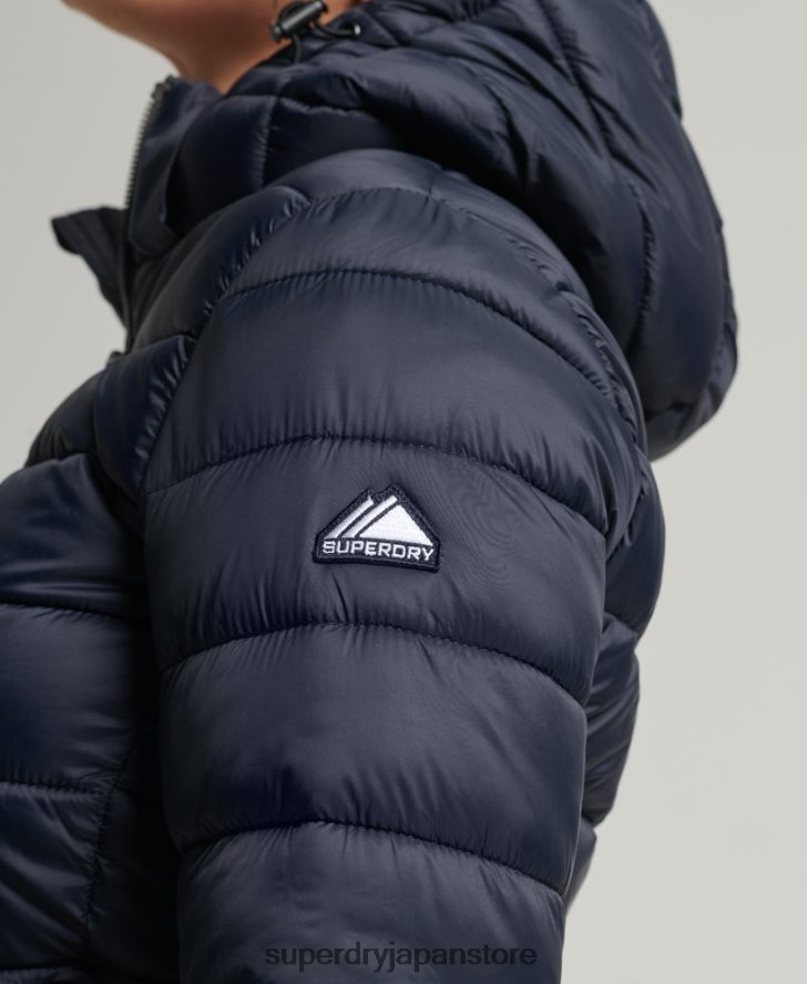 クラシックフジパファージャケット 女性 Superdry 衣類 海軍 2J62PZ3657
