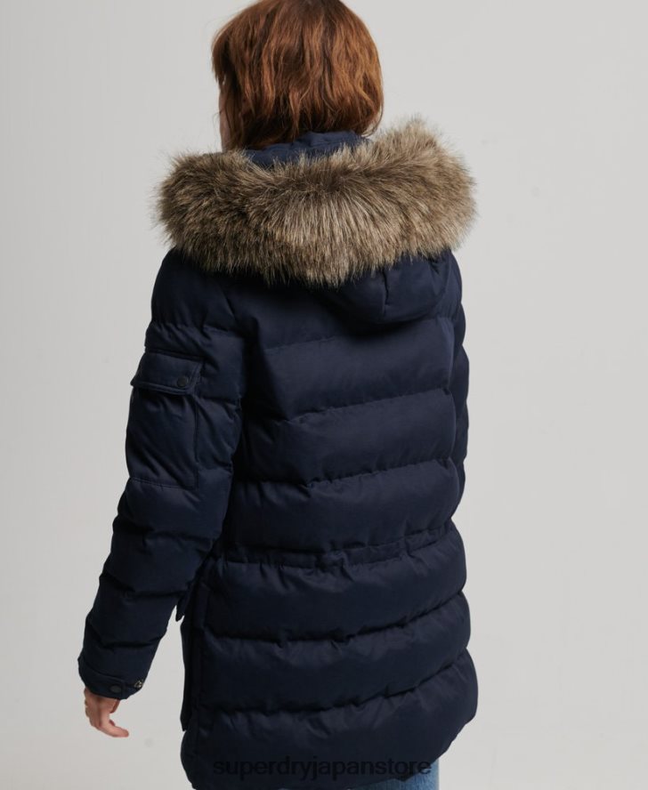 マイクロファイバーエクスペディションパーカージャケット 女性 Superdry 衣類 海軍 2J62PZ3658
