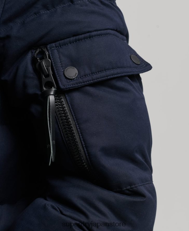 マイクロファイバーエクスペディションパーカージャケット 女性 Superdry 衣類 海軍 2J62PZ3658