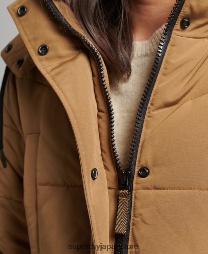 エベレスト延縄用フグコート 女性 Superdry 衣類 茶色 2J62PZ3674