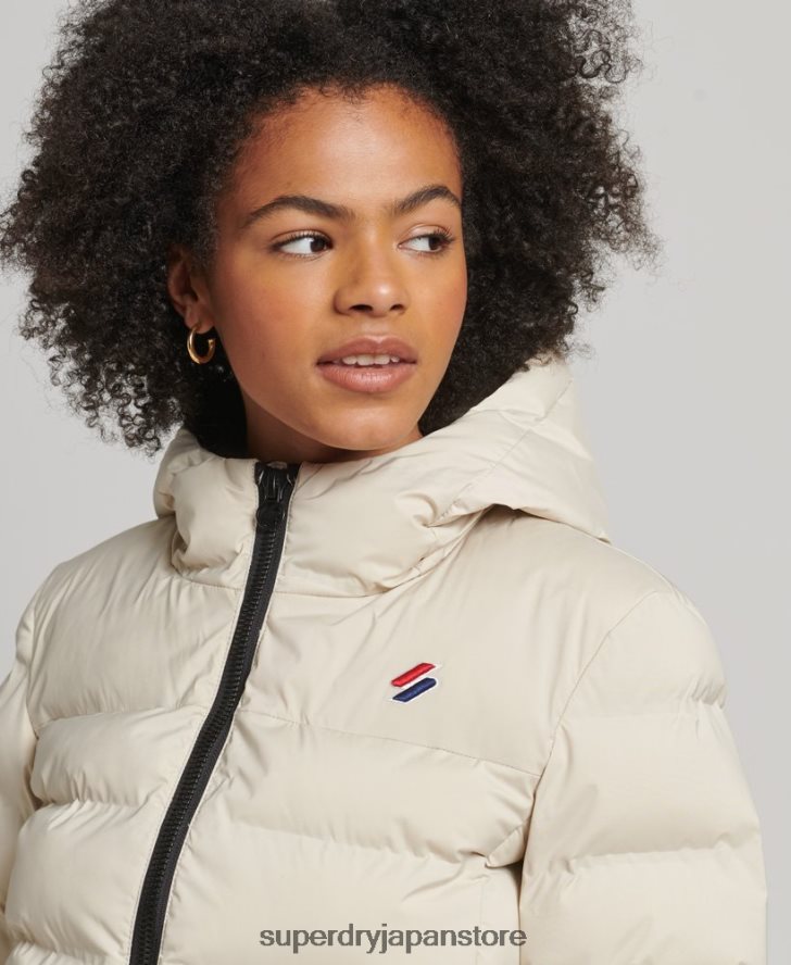 ヒートシールパッド入りジャケット 女性 Superdry 衣類 ベージュ 2J62PZ3679