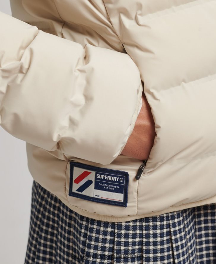 ヒートシールパッド入りジャケット 女性 Superdry 衣類 ベージュ 2J62PZ3679