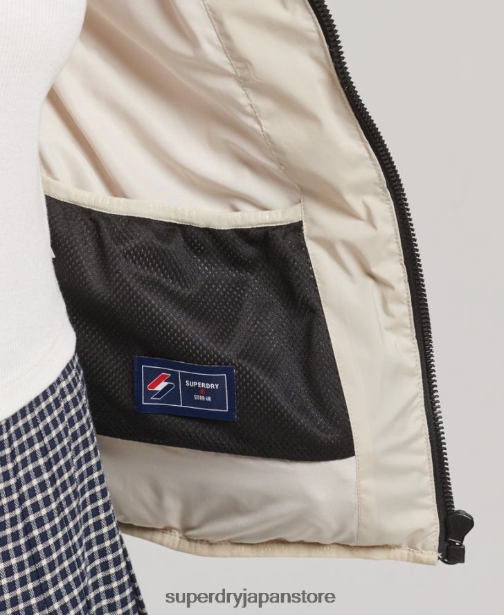 ヒートシールパッド入りジャケット 女性 Superdry 衣類 ベージュ 2J62PZ3679