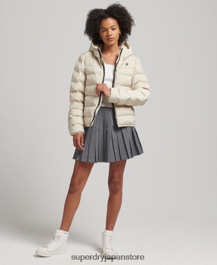 ヒートシールパッド入りジャケット 女性 Superdry 衣類 ベージュ 2J62PZ3679