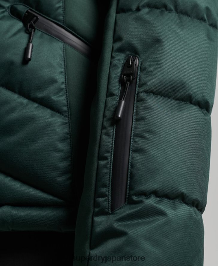 スノーラックス パファージャケット 女性 Superdry 衣類 緑 2J62PZ3680