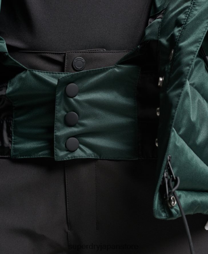 スノーラックス パファージャケット 女性 Superdry 衣類 緑 2J62PZ3680