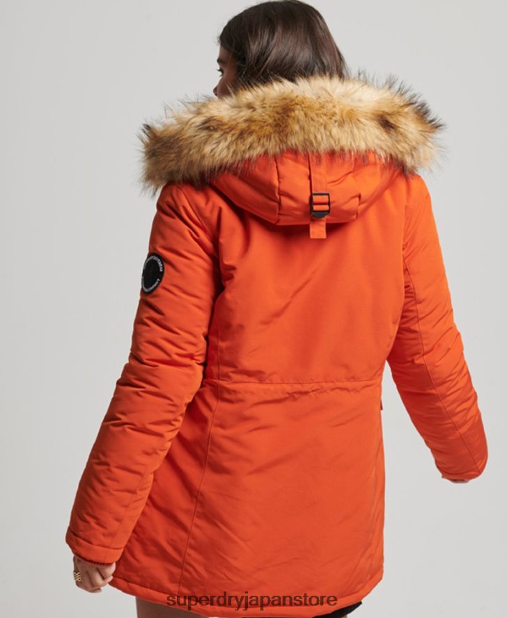 エベレストパーカーコート 女性 Superdry 衣類 オレンジ 2J62PZ3684