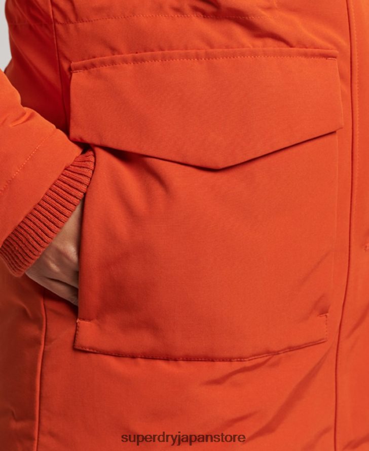 エベレストパーカーコート 女性 Superdry 衣類 オレンジ 2J62PZ3684