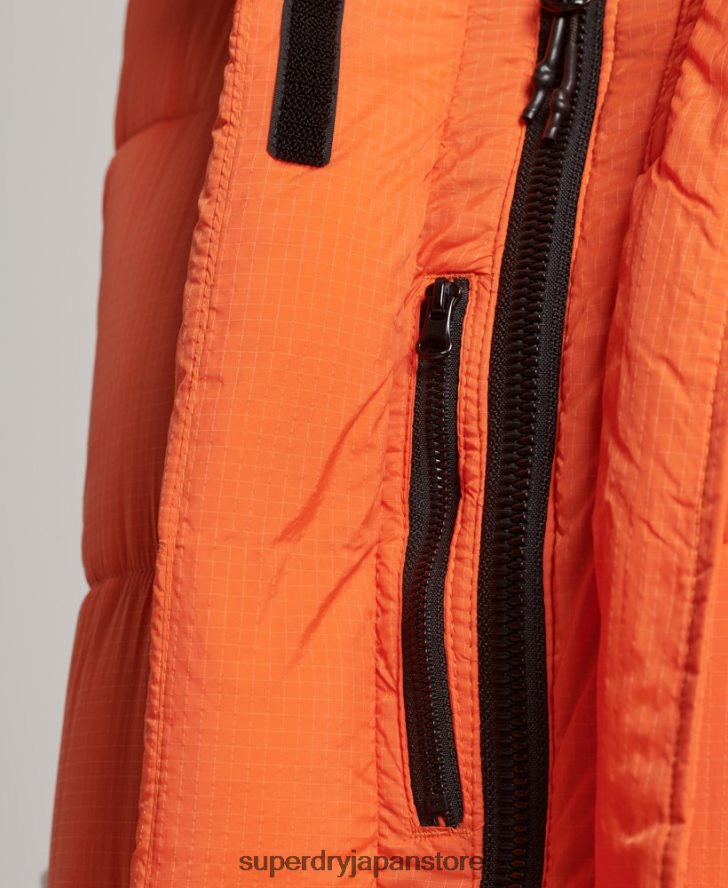 リップストップ延縄パファージレ 女性 Superdry 衣類 オレンジ 2J62PZ3695