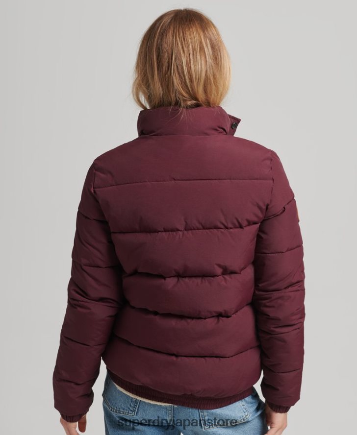 ヴィンテージマウンテンパファージャケット 女性 Superdry 衣類 赤 2J62PZ3697