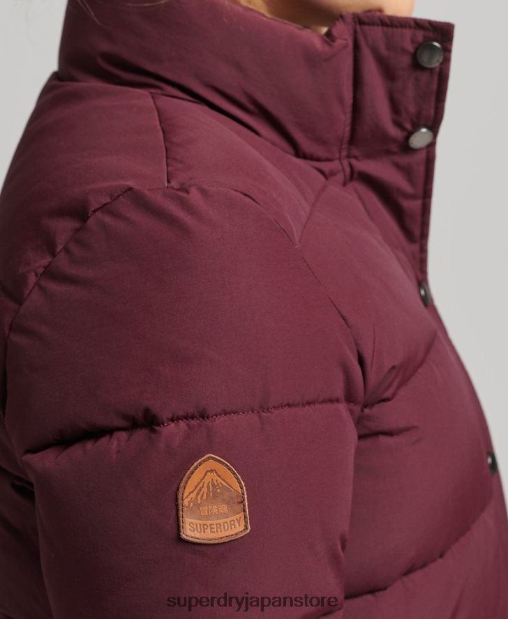 ヴィンテージマウンテンパファージャケット 女性 Superdry 衣類 赤 2J62PZ3697