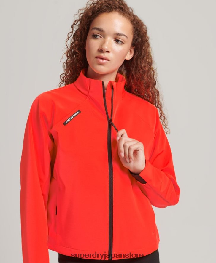 ハイテクソフトシェルトラックジャケット 女性 Superdry 衣類 コーラル 2J62PZ3703