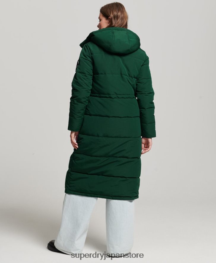 エベレスト延縄用フグコート 女性 Superdry 衣類 緑 2J62PZ3704