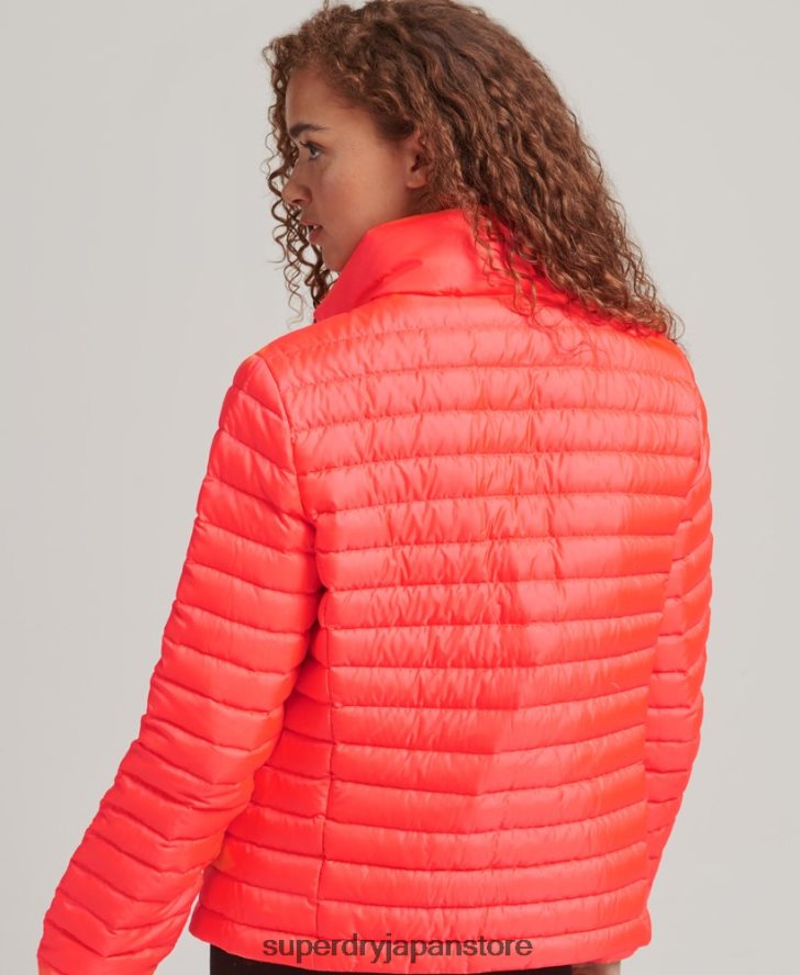 テックコアダウンジャケット 女性 Superdry 衣類 コーラル 2J62PZ3714