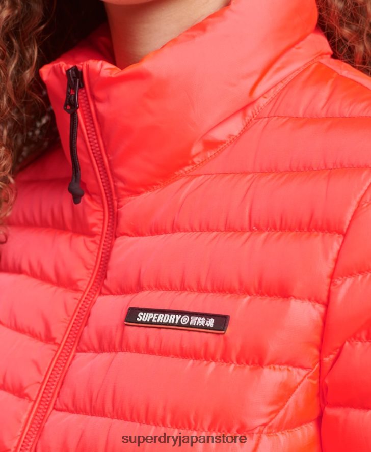 テックコアダウンジャケット 女性 Superdry 衣類 コーラル 2J62PZ3714