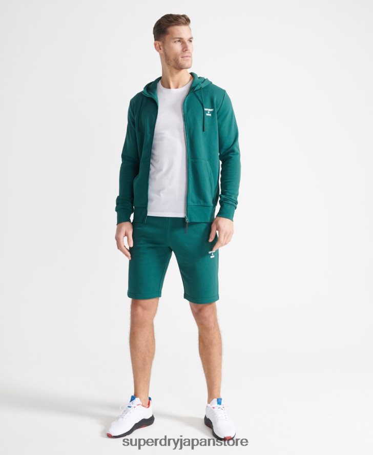 トレーニングスポーツショーツ 男性 Superdry 衣類 緑 2J62PZ371