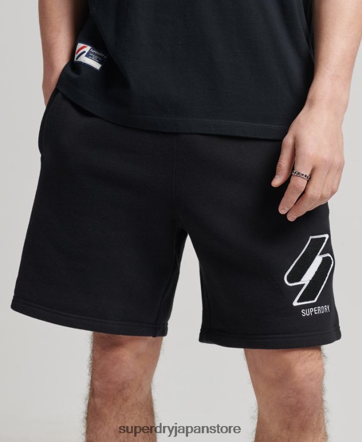コードクラシックスウェットショーツ 男性 Superdry 衣類 黒 2J62PZ372