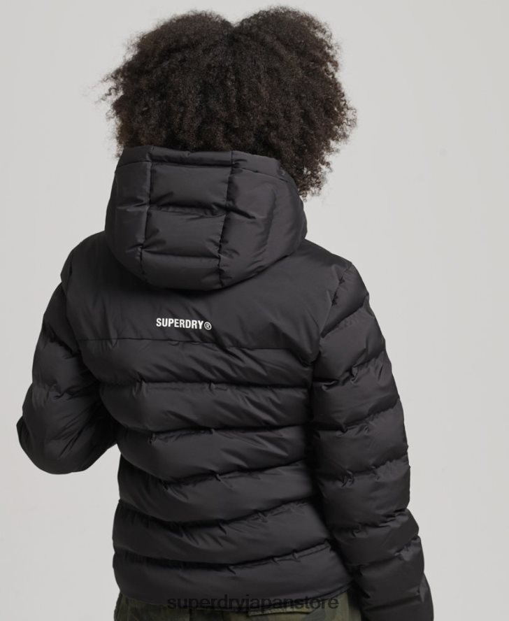 ヒートシールパッド入りジャケット 女性 Superdry 衣類 黒 2J62PZ3726