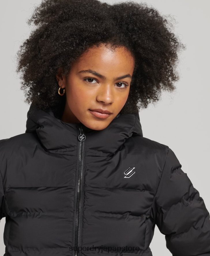 ヒートシールパッド入りジャケット 女性 Superdry 衣類 黒 2J62PZ3726