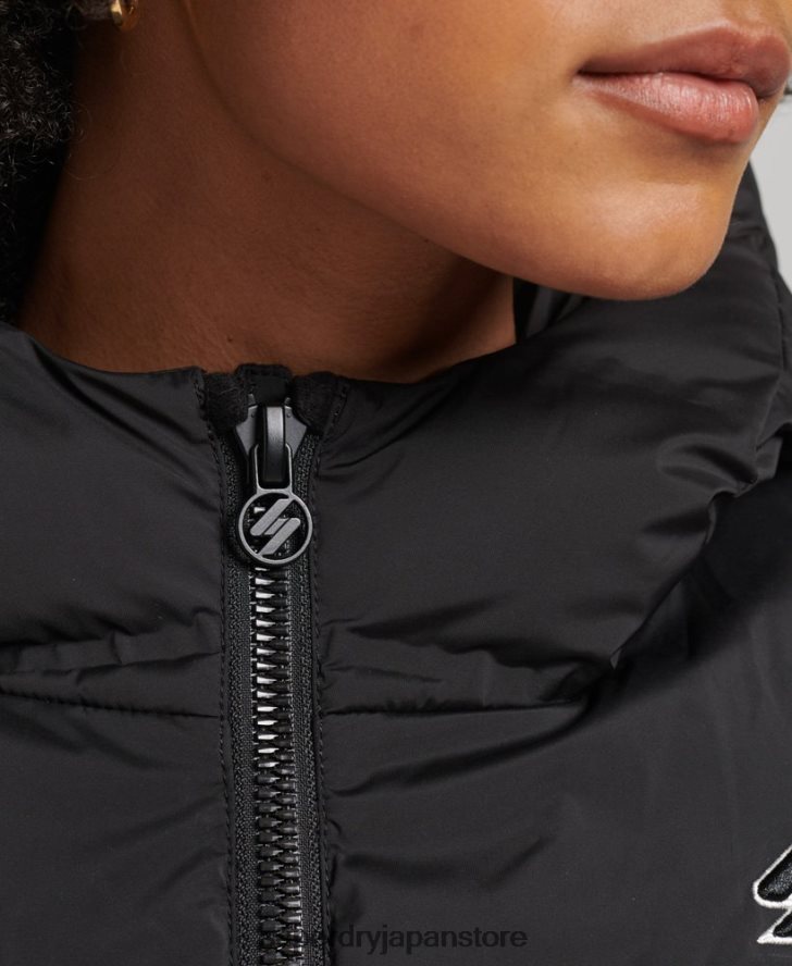ヒートシールパッド入りジャケット 女性 Superdry 衣類 黒 2J62PZ3726