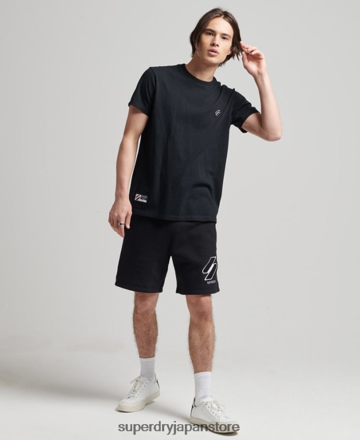 コードクラシックスウェットショーツ 男性 Superdry 衣類 黒 2J62PZ372