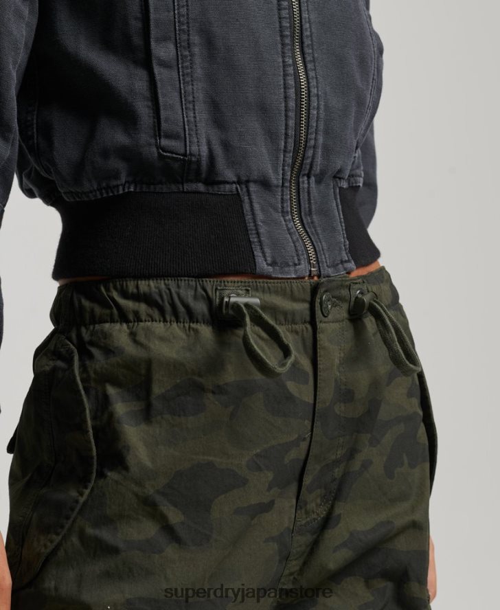 インディークラブ キャンバスジャケット 女性 Superdry 衣類 黒 2J62PZ3733