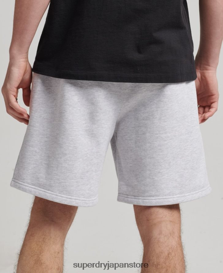 コードアップリケスウェットショーツ 男性 Superdry 衣類 グレー 2J62PZ374