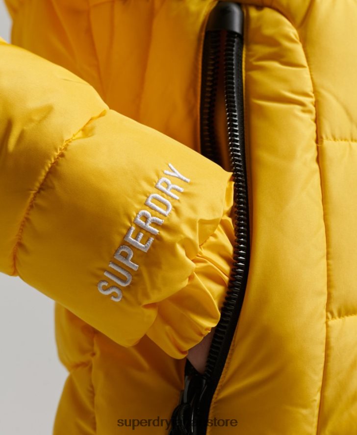 フード付きスピリットスポーツダウンジャケット 女性 Superdry 衣類 黄色 2J62PZ3758