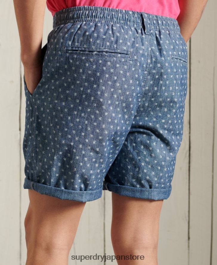 日焼けしたチノショーツ 男性 Superdry 衣類 濃紺 2J62PZ375
