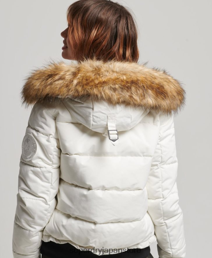 エベレスト ボンバージャケット 女性 Superdry 衣類 クリーム 2J62PZ3768
