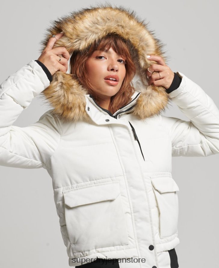 エベレスト ボンバージャケット 女性 Superdry 衣類 クリーム 2J62PZ3768