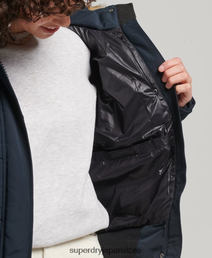 エベレスト ボンバージャケット 女性 Superdry 衣類 海軍 2J62PZ3769