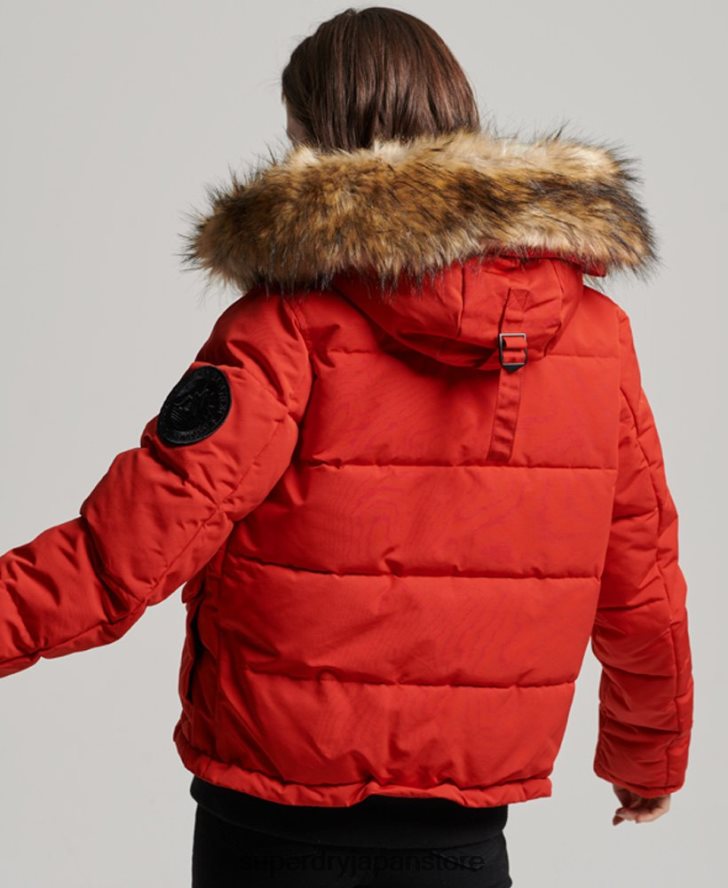 エベレスト ボンバージャケット 女性 Superdry 衣類 赤 2J62PZ3770